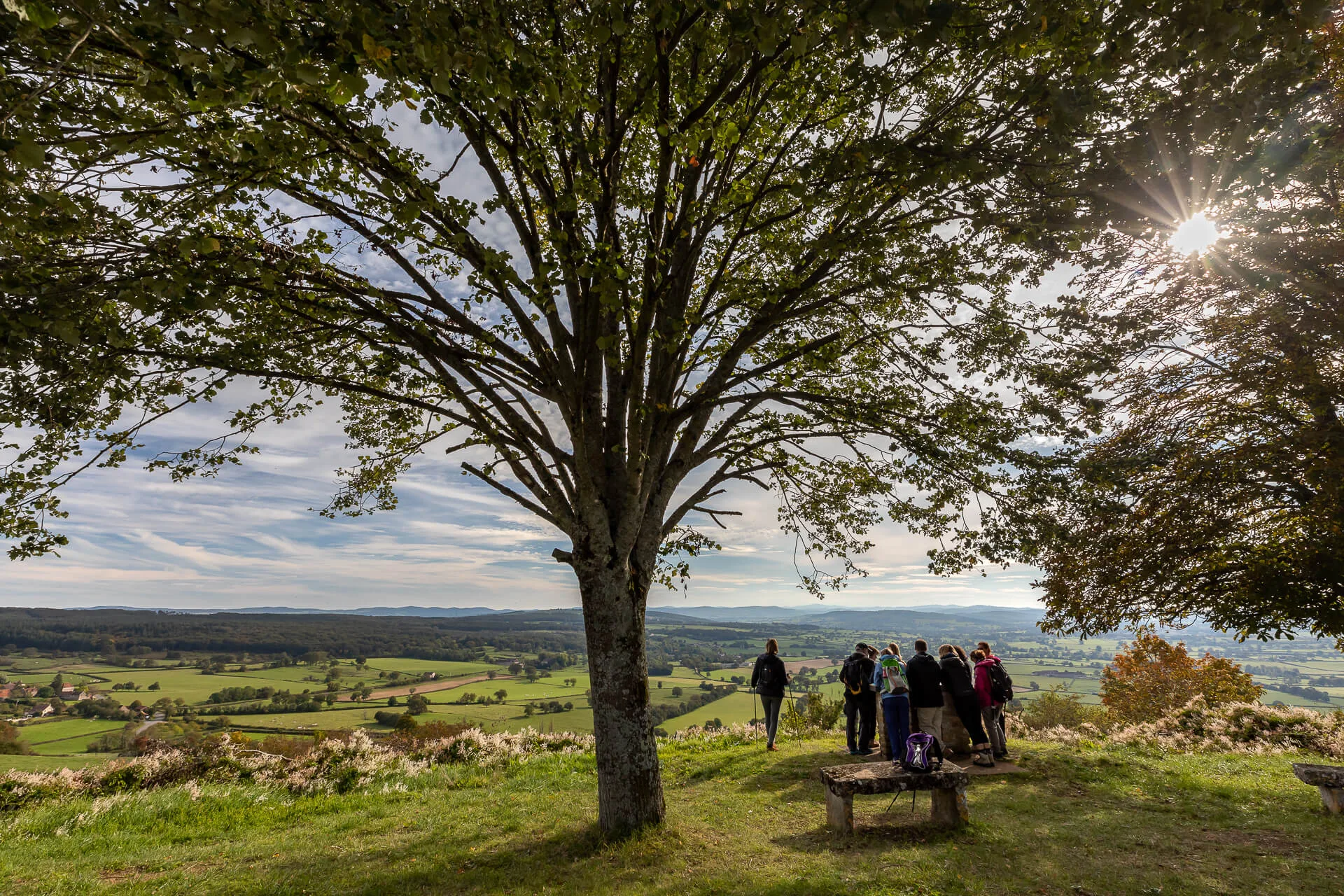 Randonnée pédestre automne Sud Bourgogne