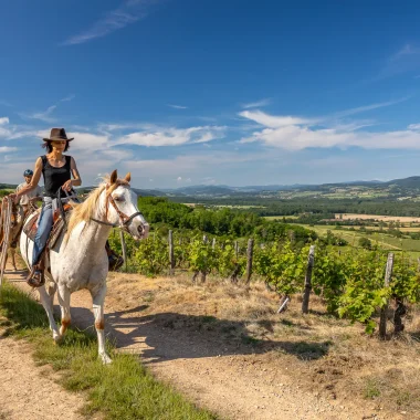 Randonnée cheval clunisois Sud Bourgogne