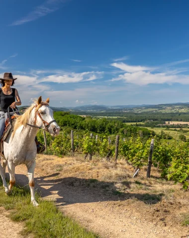 Randonnée cheval clunisois Sud Bourgogne