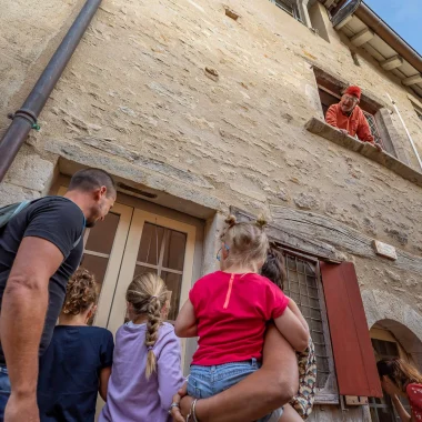 Pidou berlu Cluny en famille